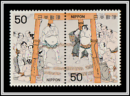 Champions Tanikaze and Onogawa in Ring-entry Ceremony, Katsukawa Shunshō