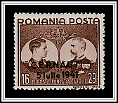 Overprint <em>CERNĂUŢI / 5 Iulie 1941</em>
