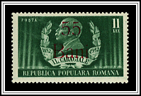 #815 Overprint in Carmine