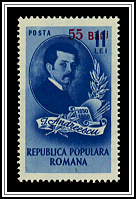 #725 Overprint in Carmine
