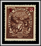 #806 Overprint in Carmine