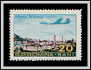 Plane over Industrial Area