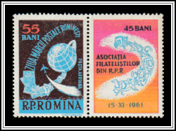 Globe & Stamps + Label