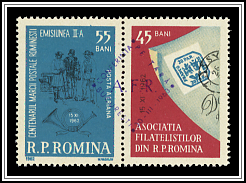 Overprinted in Violet