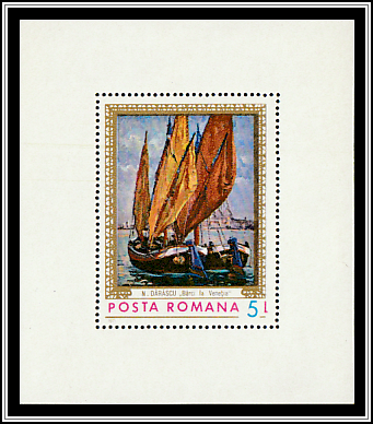 Boats in Venice, Nicolae Dărăscu