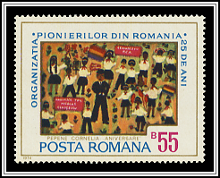 Young Pioneers with Banners