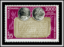 Marble Plaque & Dacian Coins