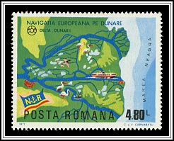 Map of the Danube Delta