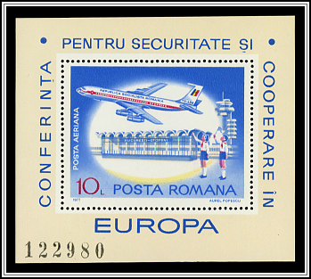 Boeing 707 over Bucharest Airport