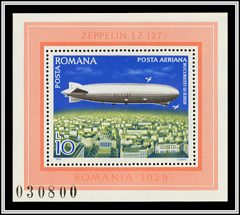 Zeppelin over Bucharest, 1929