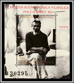 Constantin Brâncuși in His Paris Studio