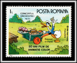 Donald Duck Selling Ice-Cream