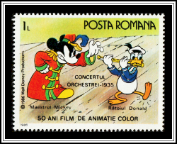 Conductor Mickey & Flautist Donald Duck