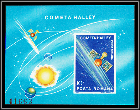 Halley's Comet and Solar System