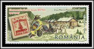 Letter Carrier & Local Stamp
