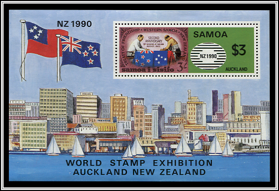 Stamp, Emblem, Flags, Cityscape