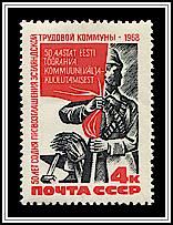 Worker with Banner