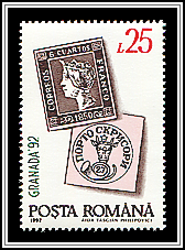 1st Stamp Spain & Romania