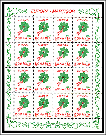4-Leaf Clover with Heart Leaves