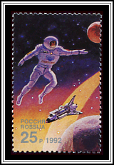 Cosmonaut & Space Shuttle