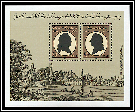 Silhouettes of Goethe & Schiller