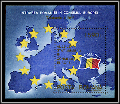 Map of Europe, Romanian Flag