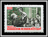 Lenin with Children at Christmas