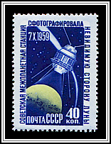 Lunik III Probe over Moon