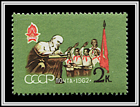 Lenin Greeting Pioneers