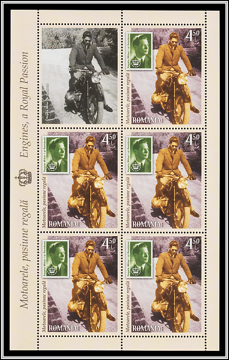 King Michael I with Motorbike