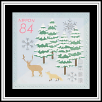 Deer, Fox & Pine Trees