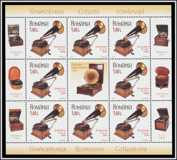 1900 American Gramophone (Mini-sheet Type II)