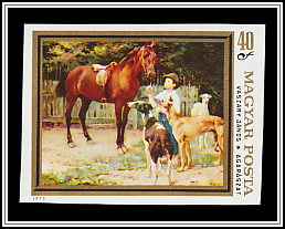 Child with Horse and Greyhounds