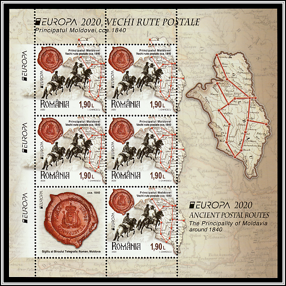 Postriders & Map of Moldavia