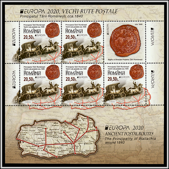 Postriders & Map of Wallachia