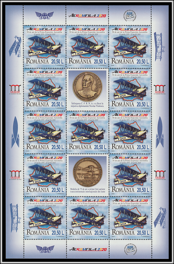 50th Anniversary of First Romanian Aerophilately Exhibition