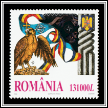 Eagle with Cross, Romanian Colors and Arms