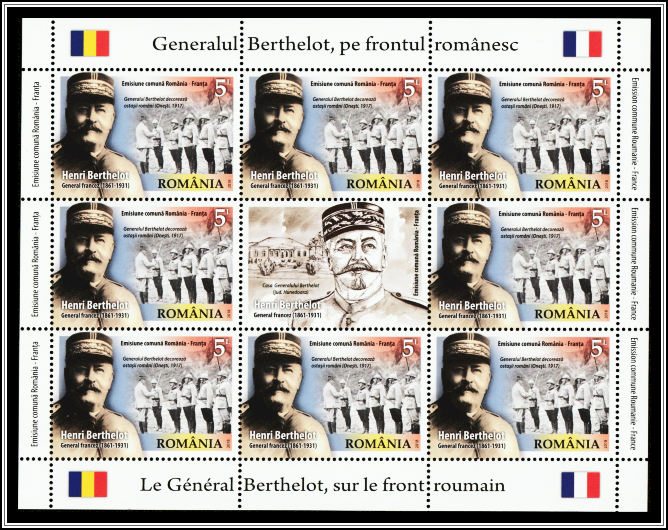 General Awarding Medals to Romanian Troops