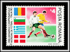 Flags & Football Scene