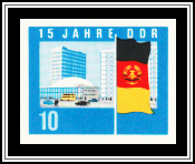 Flag in Front of New Buildings at the Alexanderplatz, Berlin