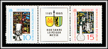 Leipzig Autumn Fair Stamps and Label