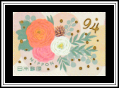 Flower Arrangement with Pine Cone