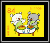 Shirukuma-chan & Her Friend Eating Hotcakes