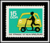 Child on Scooter, Car