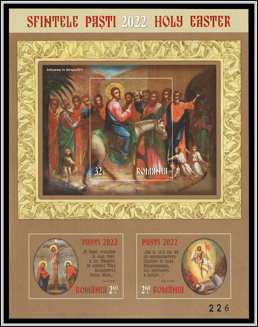 Emtry into Jerusalem, The Crucixion, The Ascension