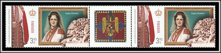 Queen Elisabeta in Clothing from Vrancea - Gutter Pair Type I