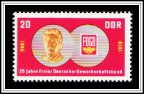 Fritz Heckert Medal & FDGB Logo