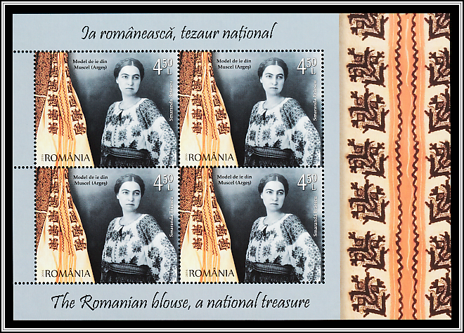 Smaranda Brăescu & Blouse from Mușcel, Argeș County