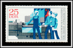 Young Workers at a Friction Welding Machine