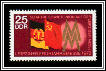 Flags of GDR and USSR